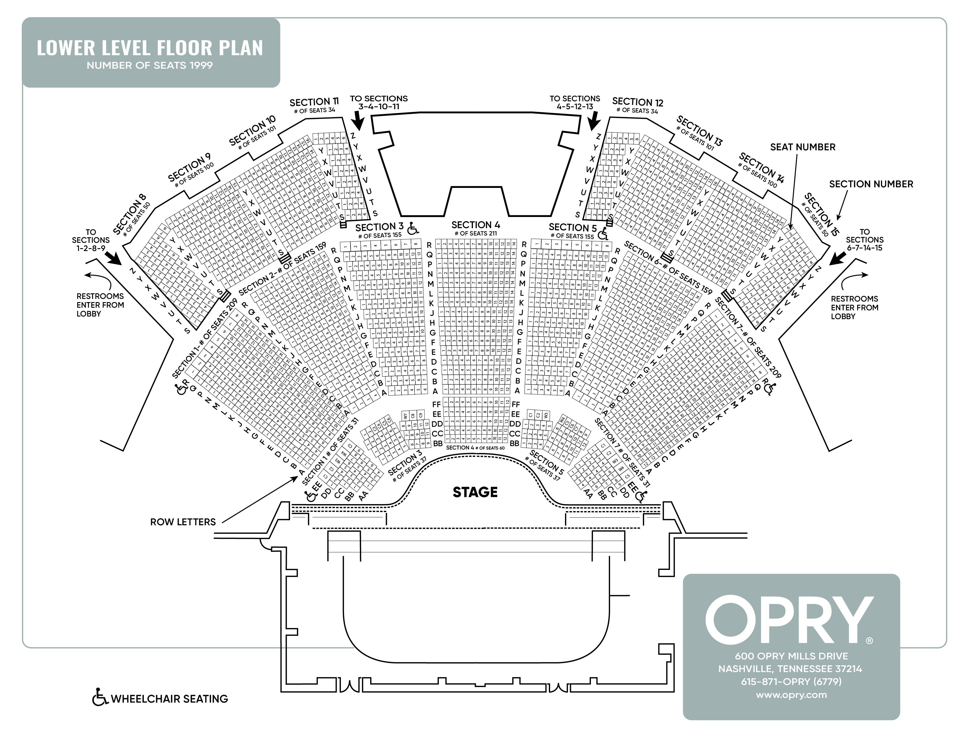 Seating Charts Opry